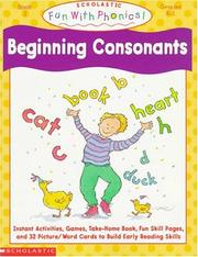 Cover of: Beginning Consonants (Fun With Phonics)