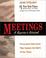 Cover of: Meetings