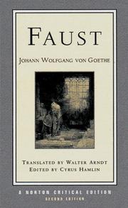 Cover of: Faust: a tragedy : interpretive notes, contexts, modern criticism