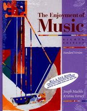 Cover of: The enjoyment of music by Joseph Machlis
