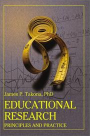 Cover of: Educational Research | James P. Takona, PhD