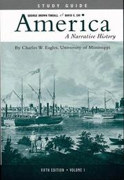 Cover of: America: A Narrative History (Study Guide, 5th Edition, Volume I)