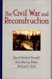 Cover of: The Civil War and Reconstruction