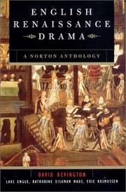 Cover of: English Renaissance drama: a Norton anthology
