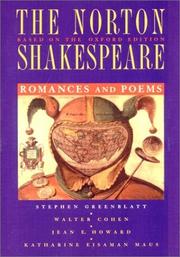 Cover of: The Norton Shakespeare, Based on the Oxford Edition: Romances and Poems