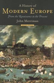 Cover of: A history of modern Europe by John M. Merriman