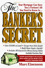 Cover of: The banker's secret by Marc Eisenson