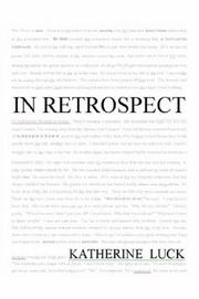 Cover of: In Retrospect | Katherine Luck