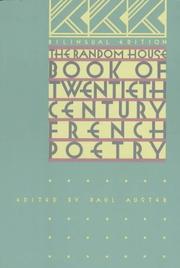 Cover of: The Random House book of twentieth-century French poetry: with translations by American and British poets