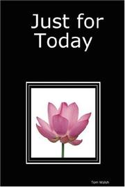 Cover of: Just for Today