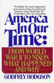 Cover of: America in our time