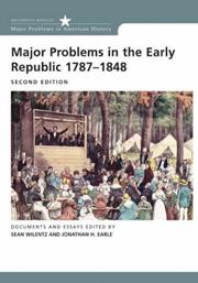 Cover of: Major Problems in the Early Republic Second Edition (Major Problems in American History)