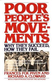 Cover of: Poor People's Movements by Frances Fox Piven, Richard Cloward