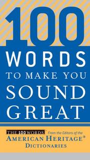 Cover of: 100 Words to Make You Sound Great (100 Words)