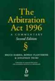 The Arbitration Act 1996 : a commentary