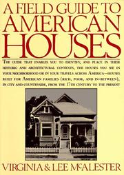 Cover of: A field guide to American houses