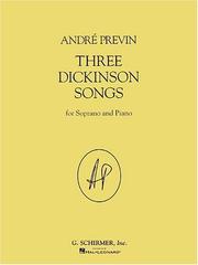 Cover of: Three Dickinson Songs by Andre Previn