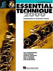 Cover of: Essential Technique 2000: Clarinet