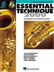 Cover of: Essential Technique 2000: Tenor Sax