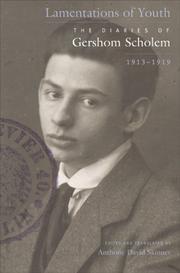 Lamentations of youth : the diaries of Gershom Scholem, 1913-1919