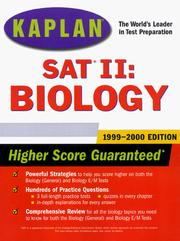 Cover of: KAPLAN SAT II: BIOLOGY 1999-2000 (Annual)