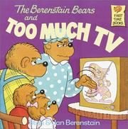 Cover of: Berenstain Bears & Too Much TV