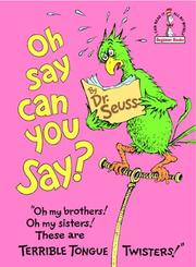 Cover of: Oh say can you say?