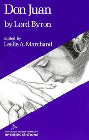 Don Juan by Lord Byron, Leslie A. Marchand