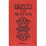 Cover of: Don'ts for Wives by Blanche Ebbutt