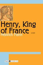 Cover of: Henry, King of France (Tusk Ivories)