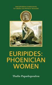 Cover of: Euripides:  Phoenician Women (Bristol Classical Press Greek Texts)