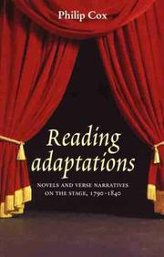 Reading adaptations : novels and verse narratives on the stage, 1790-1840