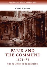 Paris and the commune, 1871-78 : the politics of forgetting