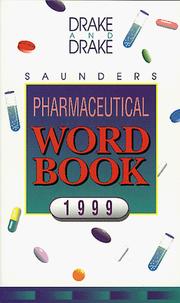 Cover of: Saunders Pharmaceutical Word Book 1999