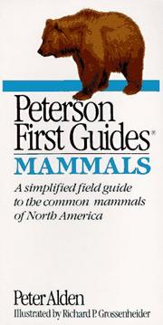 Cover of: Peterson first guide to mammals of North America