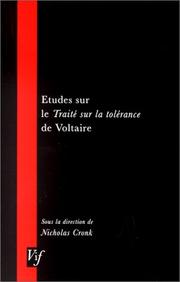 Etudes sur le 'Traité sur la tolérance' de Voltaire