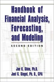 Handbook of financial analysis, forecasting and modeling