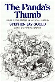 The Panda's Thumb by Stephen Jay Gould