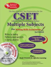 Cover of: CSET: Multiple Subjects plus Writing Skills Exam (REA) - The Best Test Prep (Test Preps)