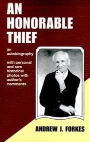 Cover of: An Honorable Thief | Andrew Forkes