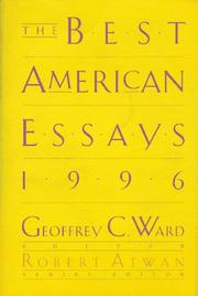 Cover of: The Best American Essays 1996 (Best American Essays)