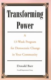 Cover of: Transforming Power