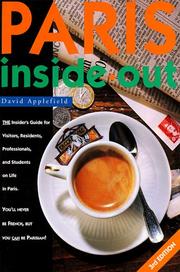 Cover of: Paris Inside Out: Third Edition (Paris Inside Out: The Insider's Handbook to Life in Paris)
