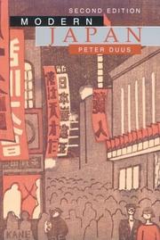 Cover of: Modern Japan by Duus, Peter