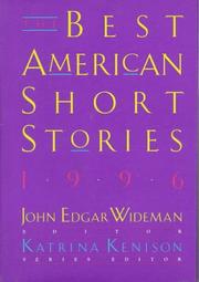 Cover of: The Best American Short Stories 1996 (Best American Short Stories) by 
