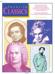Cover of: Favorite Classics - Solo Book 2 (Alfred Masterwork Edition) by 