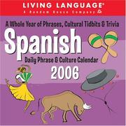 Cover of: Living Language Spanish : Daily Phrase & Culture 2006 Day to Day Calendar