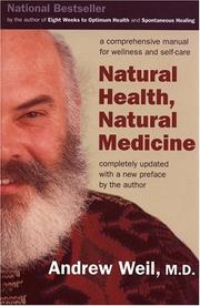 Cover of: Natural Health, Natural Medicine