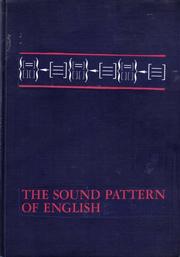 Cover of: Sound Pattern of English (Study in Language) by Noam Chomsky, M. Halle