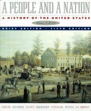 Cover of: A People and a Nation: A History of the United States (Volume A: To 1877, 5th Brief Edition)